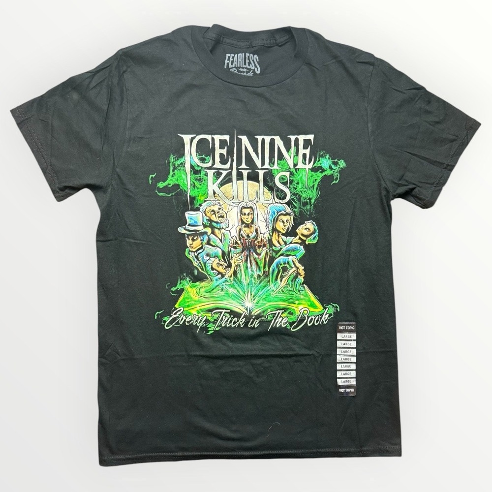 Ice Nine Kills Every Trick in the Book Graphic T-Shirt Black Mens Large Band Tee